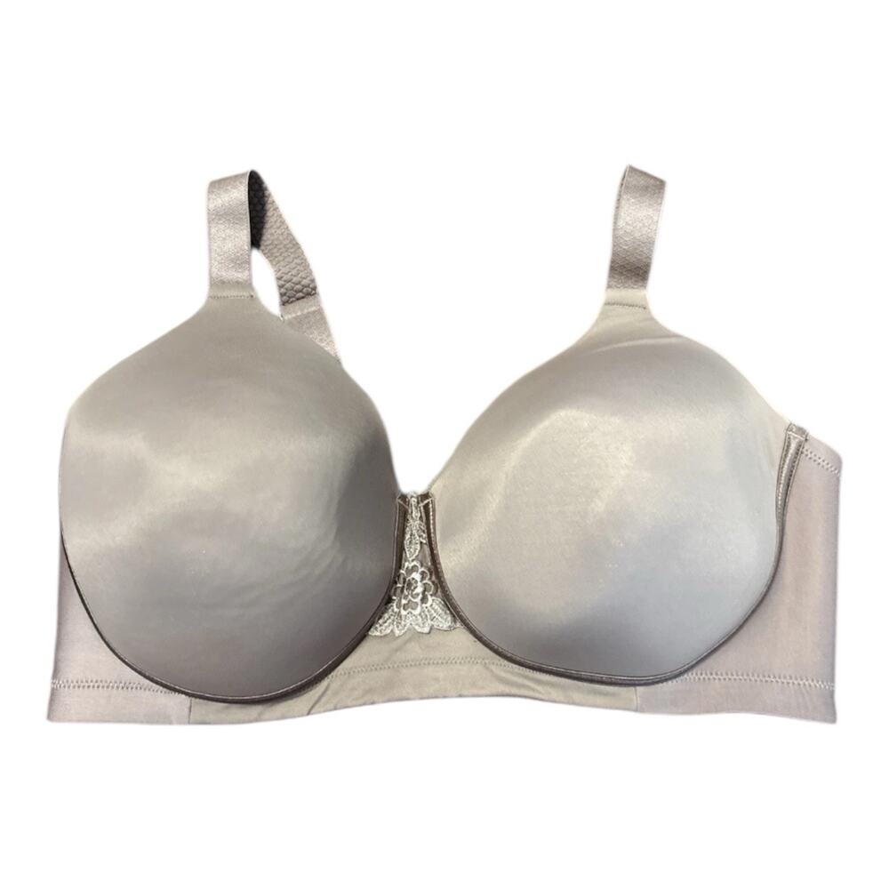 Vanity Fair Beauty Back Bra 40DD Full Figure Wireless Purple 71380